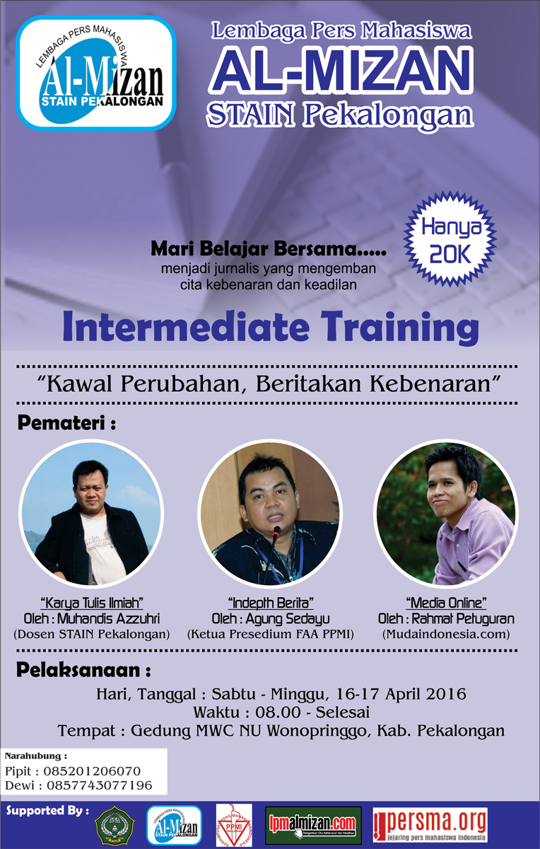 Intermediate Training LPM Al-Mizan STAIN Pekalongan